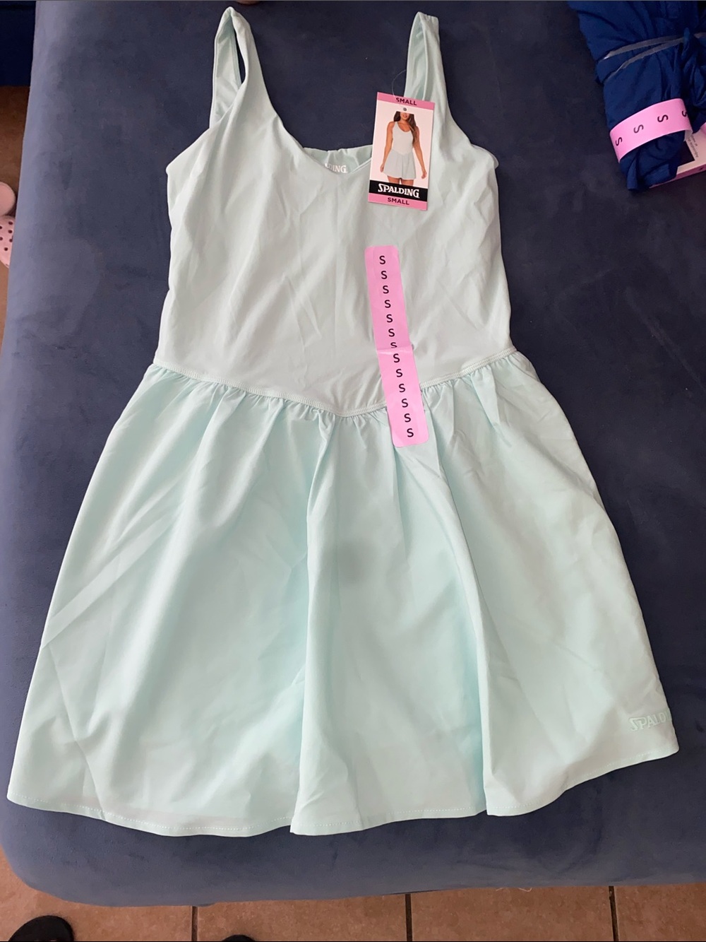 Spalding Light Mint Girls' Athletic Tank Dress